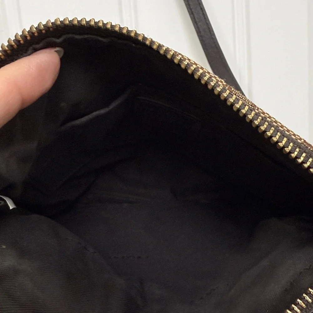 Coach Tan and Brown Signature Crossbody Bag - Picture 7 of 8